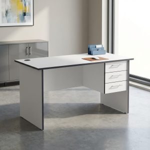 1.2M Staff Office Desk with three fixed drawers