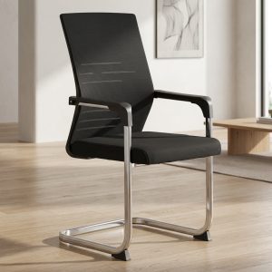 Cantilever Mesh Back Visitor Seat with black mesh backrest