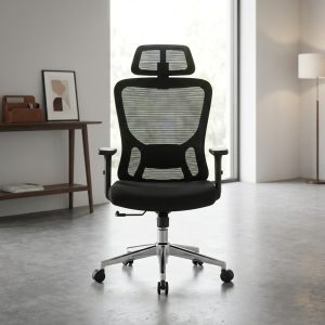 high back orthopedic office chair adjustable headrest lumbar support