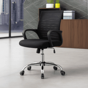 Mid-Back Mesh Office Chair – Sleek Design with Ergonomic Comfort