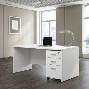 1200mm Office Desk with Pedestal and drawer storage