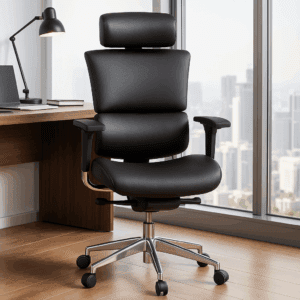 SAIL-FL Ergonomic Executive Office Chair – High-Back with Headrest