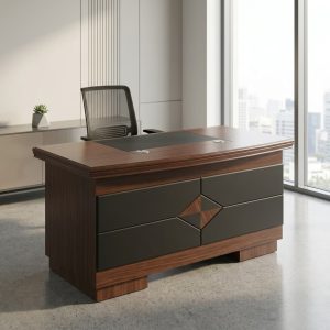 1.2M Mahogany Executive Desk with traditional wood finish