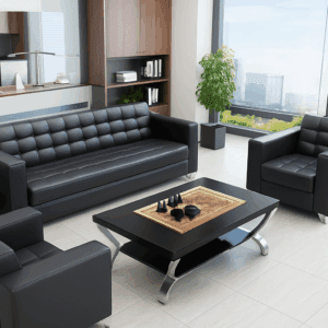 Modern Executive Office Sofa Set – 1+1+3 Seater