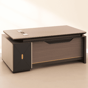Modern Executive Office Desk – Sleek Design with Smart Detailing