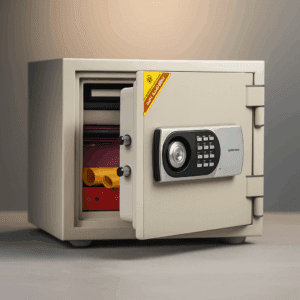 Heavy-Duty 53kg Fireproof Safe