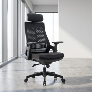 High Back Mesh Office Chair 840A with headrest and lumbar support