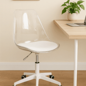 Transparent Acrylic Office Chair with Cushion