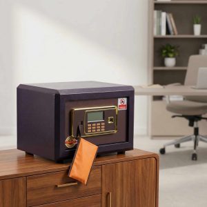 Small office fireproof safe with secure locking system