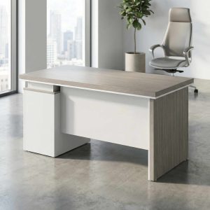 1400mm grey oak executive office desk