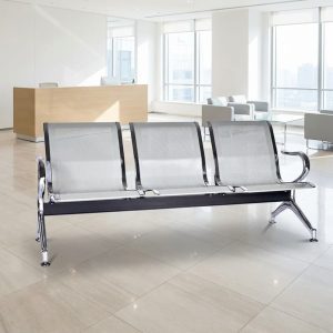 3-link steel waiting bench