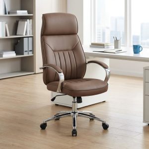 leatherette ergonomic boss chair high back office chair