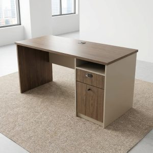 1.4 meter office desk with drawer and cabinet storage
