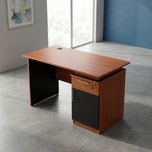 1.2m office desk with pedestal storage made from mdf