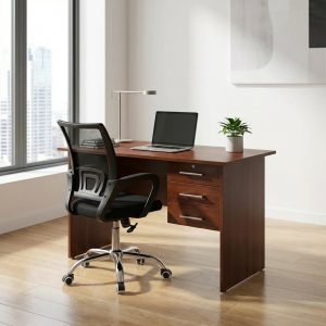 1.2m office desk and mesh chair combo