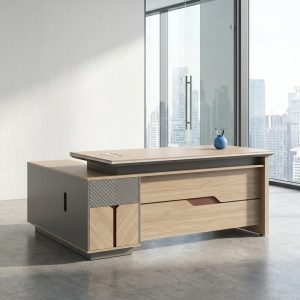 1.8M executive desk with side cabinet modern office