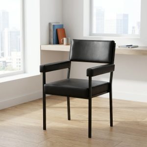 Catalina black chair with armrests modern office seating
