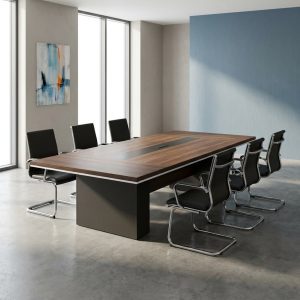 3 meter executive boardroom table for 10 people with power socket