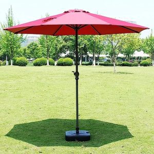 Outdoor Patio Umbrella providing shade for garden and patio seating areas