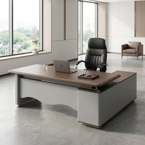 2 M large executive desk with side return and cable management