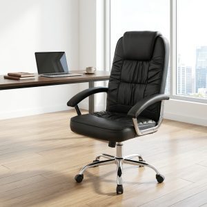 PU Padded Executive Chair with high back and swivel base