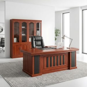 1.6M Executive Office Set with desk chair and wooden cabinet
