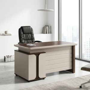 1.2M Executive Staff Desk with integrated 3-drawer pedestal