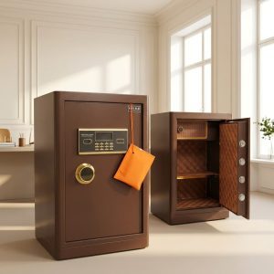 70KG digital office safe with electronic keypad and key access