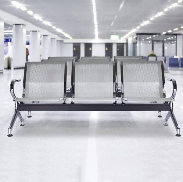 Heavy duty unpadded visitor bench - Image 2