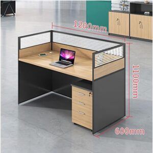 4-way workstation, 2-way offices workstation, high-back chairs