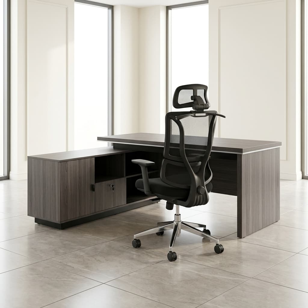 Mesh Office Chair with Headrest and breathable ergonomic backrest