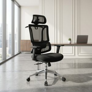Mesh Office Chair with Headrest and breathable ergonomic backrest