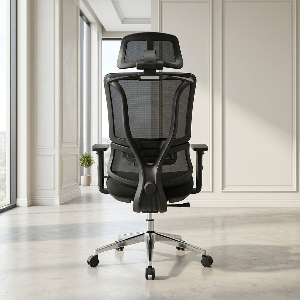 Mesh Office Chair with Headrest and breathable ergonomic backrest