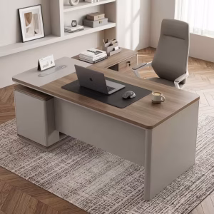 1.6m Minimalist Office Desk with spacious work surface and integrated storage