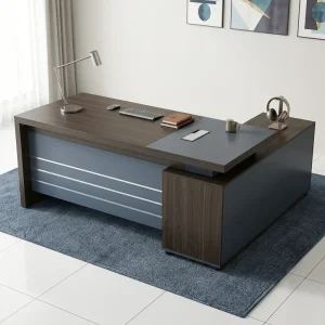 1800mm Modern Executive Office Desk with spacious work surface and contemporary two-tone finish