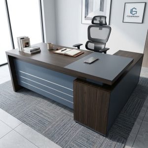 1.6m Commercial Director Desk with side return, integrated storage, drawers, and spacious work surface