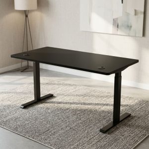 Adjustable Height Electric Desk with spacious desktop, sturdy metal frame, and modern sit-stand workstation design
