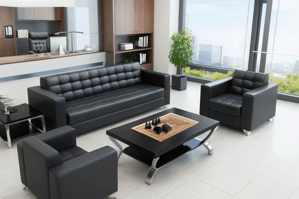 Modern Executive Office Sofa Set – 1+1+3 Seater