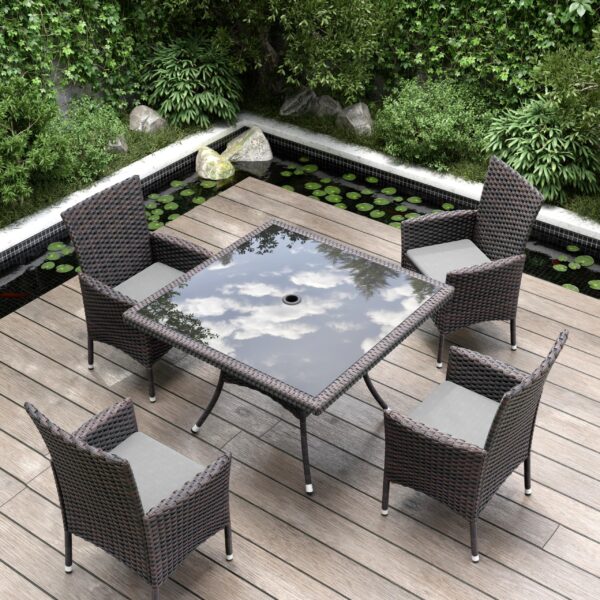 4 seater rattan outdoor set