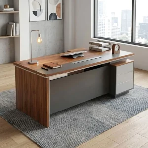 2m Modern Executive Office Desk with storage, cable management, and spacious executive work surface