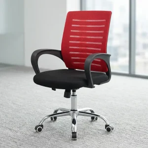Mesh Office Chair With Chrome Base and adjustable height