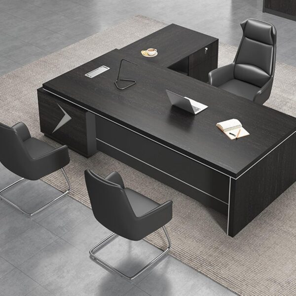 Modern L shaped Executive office Desk