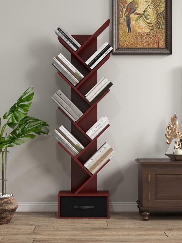 9 tier modern office bookshelf