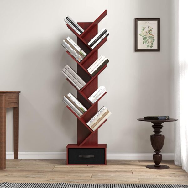 9 tier modern office bookshelf