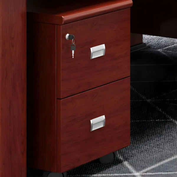 2000mm Mahogany Executive office Desk - darktan