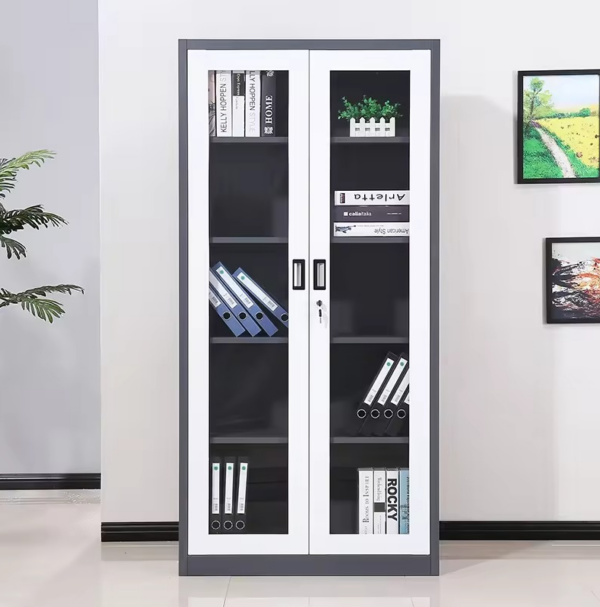 2 door metallic filing cabinet