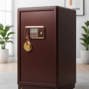 80kg Heavy-Duty Digital Safe with Electronic Lock – Maroon