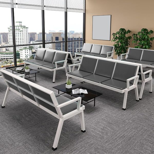 3 Link green Heavy Duty Waiting Bench