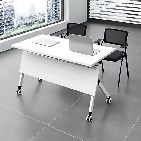 White Foldable Training Table