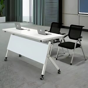 White Foldable Training Table